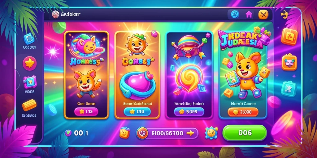 Tampilan antarmuka game yang user-friendly.