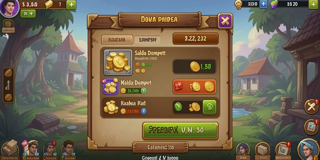 Tampilan permainan slot yang menawan.