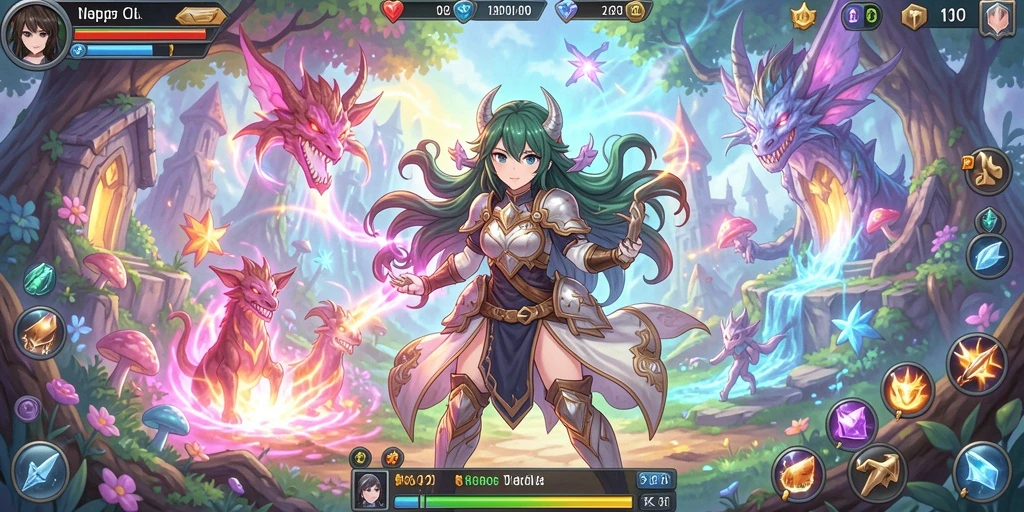 Tampilan awal game yang menarik dan penuh warna.